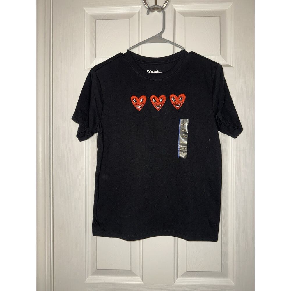 NEW KIDS UNISEX KEITH HARING GRAPHIC TEE T-SHIRT SIZE L